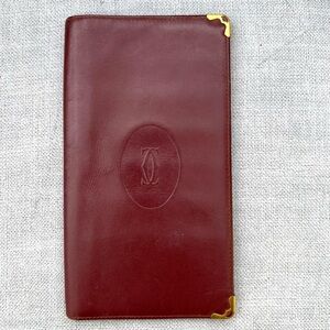 Cartier Must De Cartier Burgundy Wallet Unisex
